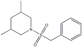 1-(benzylsulfonyl)-3,5-dimethylpiperidine 结构式