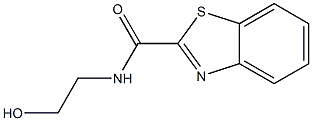 N-(2-hydroxyethyl)-1,3-benzothiazole-2-carboxamide 结构式