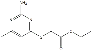 ethyl [(2-amino-6-methyl-4-pyrimidinyl)sulfanyl]acetate 结构式