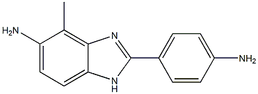 4-(5-amino-4-methyl-1H-benzimidazol-2-yl)phenylamine 结构式