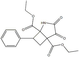 diethyl 3,4-dioxo-7-phenyl-2-azabicyclo[3.2.0]heptane-1,5-dicarboxylate 结构式