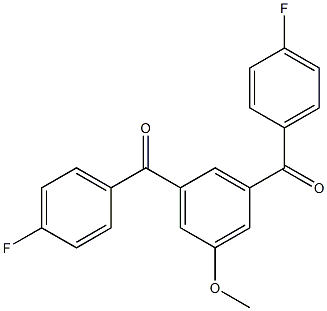 [3-(4-fluorobenzoyl)-5-methoxyphenyl](4-fluorophenyl)methanone 结构式