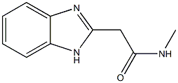2-(1H-benzimidazol-2-yl)-N-methylacetamide 结构式