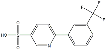 6-[3-(trifluoromethyl)phenyl]-3-pyridinesulfonic acid 结构式