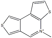 5-methyldithieno[2,3-b:3,4-d]pyridin-5-ium 结构式