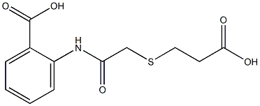 2-({[(2-carboxyethyl)sulfanyl]acetyl}amino)benzoic acid 结构式