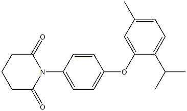 1-[4-(2-isopropyl-5-methylphenoxy)phenyl]-2,6-piperidinedione 结构式