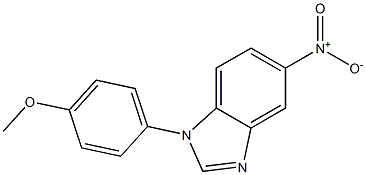 5-nitro-1-(4-methoxyphenyl)-1H-benzimidazole 结构式