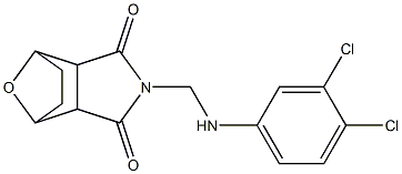 4-[(3,4-dichloroanilino)methyl]-10-oxa-4-azatricyclo[5.2.1.0~2,6~]decane-3,5-dione 结构式