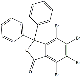 4,5,6,7-tetrabromo-3,3-diphenyl-2-benzofuran-1(3H)-one 结构式