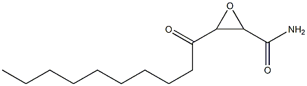 3-decanoyl-2-oxiranecarboxamide 结构式