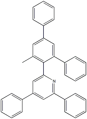 2'-(2,4-diphenylpyridin-6-yl)-3'-methyl-1,1':5',1''-terphenyl 结构式