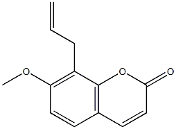 8-allyl-7-methoxy-2H-chromen-2-one 结构式