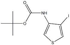 tert-butyl 4-iodo-3-thienylcarbamate 结构式