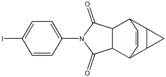 4-(4-iodophenyl)-4-azatetracyclo[5.3.2.0~2,6~.0~8,10~]dodec-11-ene-3,5-dione 结构式