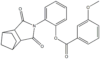 2-(3,5-dioxo-4-azatricyclo[5.2.1.0~2,6~]dec-4-yl)phenyl 3-methoxybenzoate 结构式