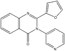 2-(2-furyl)-3-(3-pyridinyl)-4(3H)-quinazolinone 结构式