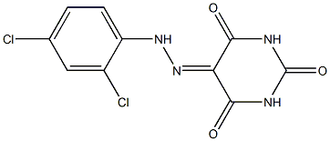 2,4,5,6(1H,3H)-pyrimidinetetrone 5-[(2,4-dichlorophenyl)hydrazone] 结构式