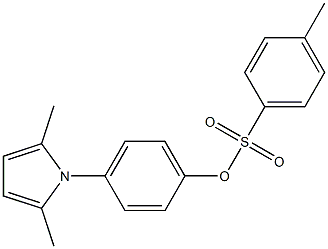 4-(2,5-dimethyl-1H-pyrrol-1-yl)phenyl 4-methylbenzenesulfonate 结构式
