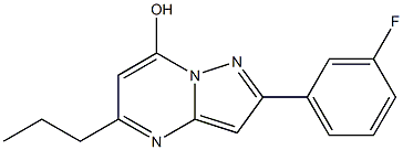 2-(3-fluorophenyl)-5-propylpyrazolo[1,5-a]pyrimidin-7-ol 结构式