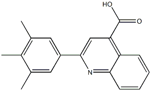 2-(3,4,5-trimethylphenyl)-4-quinolinecarboxylic acid 结构式