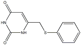 6-[(phenylsulfanyl)methyl]-2,4(1H,3H)-pyrimidinedione 结构式