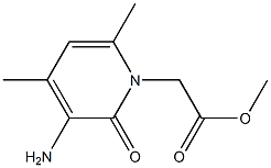 methyl (3-amino-4,6-dimethyl-2-oxo-1(2H)-pyridinyl)acetate 结构式
