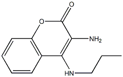3-amino-4-(propylamino)-2H-chromen-2-one 结构式