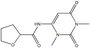 N-(1,3-dimethyl-2,6-dioxo-1,2,3,6-tetrahydro-4-pyrimidinyl)tetrahydro-2-furancarboxamide 结构式