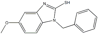 1-benzyl-5-methoxy-1H-benzimidazole-2-thiol 结构式