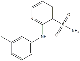 2-(3-toluidino)pyridine-3-sulfonamide 结构式