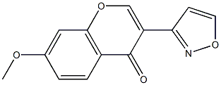 3-(3-isoxazolyl)-7-methoxy-4H-chromen-4-one 结构式