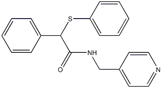 2-phenyl-2-(phenylsulfanyl)-N-(4-pyridinylmethyl)acetamide 结构式