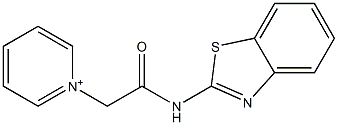 1-[2-(1,3-benzothiazol-2-ylamino)-2-oxoethyl]pyridinium 结构式