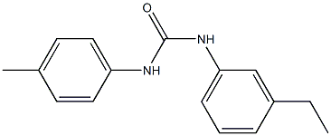 N-(3-ethylphenyl)-N'-(4-methylphenyl)urea 结构式