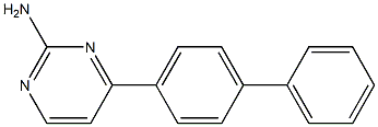 4-[1,1'-biphenyl]-4-yl-2-pyrimidinylamine 结构式