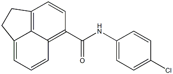 N-(4-chlorophenyl)-1,2-dihydro-5-acenaphthylenecarboxamide 结构式