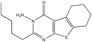 3-amino-2-pentyl-5,6,7,8-tetrahydro[1]benzothieno[2,3-d]pyrimidin-4(3H)-one 结构式