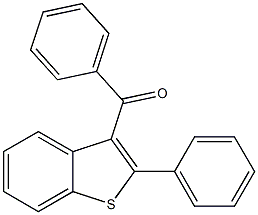 phenyl(2-phenyl-1-benzothien-3-yl)methanone 结构式