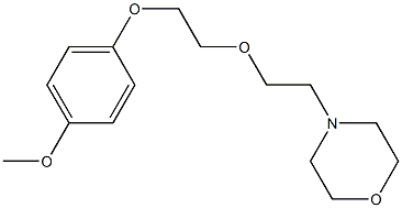 4-{2-[2-(4-methoxyphenoxy)ethoxy]ethyl}morpholine 结构式