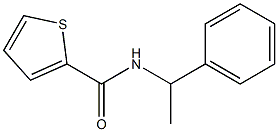 N-(1-phenylethyl)-2-thiophenecarboxamide 结构式