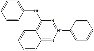 4-anilino-2-phenyl-1,2,3-benzotriazin-2-ium 结构式