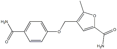 4-{[4-(aminocarbonyl)phenoxy]methyl}-5-methyl-2-furamide 结构式