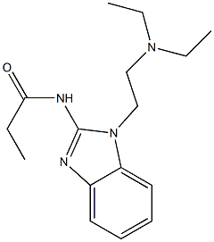 N-{1-[2-(diethylamino)ethyl]-1H-benzimidazol-2-yl}propanamide 结构式