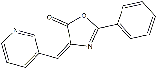 2-phenyl-4-(3-pyridinylmethylene)-1,3-oxazol-5(4H)-one 结构式