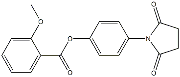 4-(2,5-dioxo-1-pyrrolidinyl)phenyl 2-methoxybenzoate 结构式