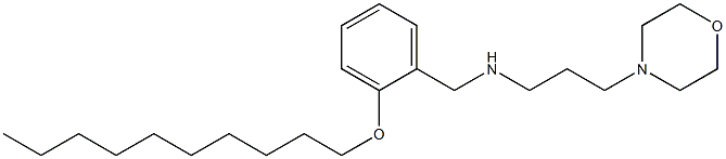 N-[2-(decyloxy)benzyl]-N-[3-(4-morpholinyl)propyl]amine 结构式