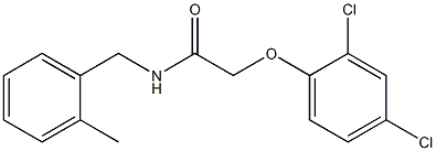 2-(2,4-dichlorophenoxy)-N-(2-methylbenzyl)acetamide 结构式