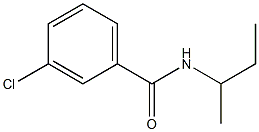 3-chloro-N-(1-methylpropyl)benzamide 结构式