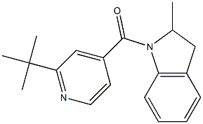 1-(2-tert-butylisonicotinoyl)-2-methylindoline 结构式
